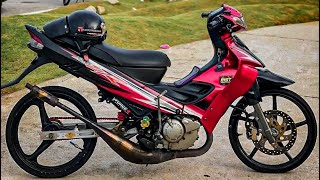 125zr meranggi🔥 modified malaysia style 2023 125zr malaysiastyle 125zrmalaysia jenterapejuang [upl. by Eiramit]