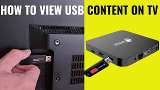 How to connect a USB pen drive to TV to view photos videos music and files [upl. by Ji]