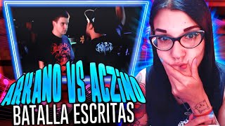 BATALLA HISTORICA DE ESCRITAS 🔥 Aczino Vs Arkano  COLISEVM Video Oficial [upl. by Nyvek]