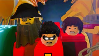 LEGO Dimensions 3 Defeat The Tri Boss Fight amp Save Robin Frodo Capt Metalbeard [upl. by Aihsyn]