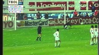 Argentina 2  1 Peru  Eliminatorias Mundial USA 1994 [upl. by Nnaytsirk]