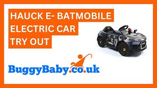 Hauck EBatmobile Electric Car Try Out [upl. by Odrautse]