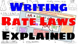 Writing Rate Laws  Explained [upl. by Inami]