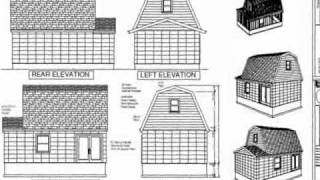 g455 Gambrel 16 x 20 Shed Plan [upl. by Sherri30]