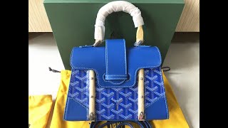 Original Goyard Goyardine Structure Mini Saigon Sky Blue Bag HD Unboxing [upl. by Betsy740]