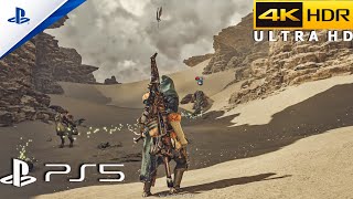 Monster Hunter Wilds PS5 4K HDR Gameplay Free Roam [upl. by Bang]