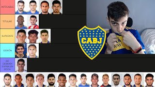 TIER LIST DE LOS JUGADORES DE BOCA [upl. by Kcirdot]