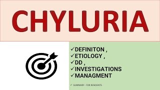 CHYLURIA MILKY URINE APPROACH [upl. by Pressman]