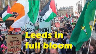 Part 1  Leeds proPalestine  proGaza March 5th October 2024 [upl. by Tomkiel]