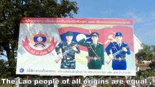 PDR Laos National anthem English subtitles [upl. by Pentha]