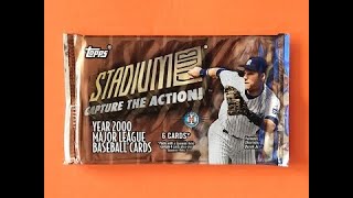 CLUTCH from an ORIGINAL 2000 pack of 2000 Topps STADIUM CLUB baseball cards [upl. by Howenstein]