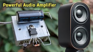 DIY Powerful Audio Amplifier Circuit Using TDA2050 IC 100 Watt Simple Circuit Homemade [upl. by Paulina539]