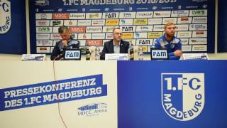 Pressekonferenz vor dem Spiel – SG Sonnenhof Großaspach gegen 1 FC Magdeburg [upl. by Nnylyma613]