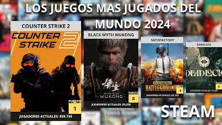 LOS VIDEOJUEGOS MAS JUGADOS DEL MUNDO STEAM 2024  100 JUEGOS [upl. by Bron]