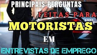 ENTREVISTA DE EMPREGO PARA MOTORISTA [upl. by Einra191]