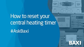 How to reset your old style central heating timer [upl. by Winnifred713]