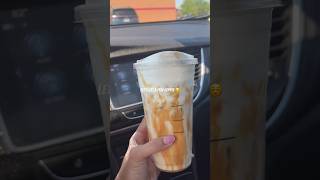 Me when I hit 100 ⭐️ coffee target vlog Venti coffee with vanilla syrup carmel and cold foam [upl. by Atteloj]