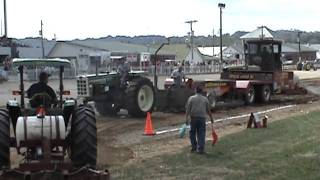 Oliver 1655 Cummins Wayne County Fair 2011 10500lb [upl. by Hpeseoj]