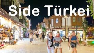 Side Turkey 2024  Travel Guide 🇹🇷 Beautiful Walking Tour of Side Old Town 4K UHD side turkey [upl. by Zarla]