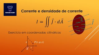 Cálculo de corrente elétrica através da densidade de corrente [upl. by Marga]