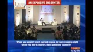 Arvind Kejriwal vs Arnab Goswami Times Literary Carnival  Part 3 [upl. by Ploch909]