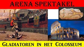 42 Gladiatoren en het spektakel in het Romeinse Colosseum [upl. by Wynny]