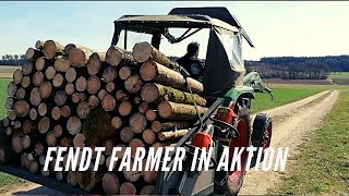 Fendt Farmer 3S mit Heckcontainer [upl. by Morette]