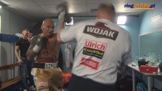 Artur Szpilka w szatni przed walką z Tarasem Bidenko [upl. by Etakyram511]