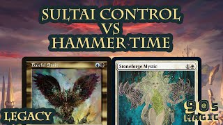 Sultai Control vs Mono White Hammer Time MTG Legacy [upl. by Wojak]