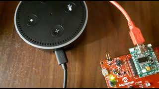 Voice command control with Alexa and the PIC32MZ microcontroller [upl. by Alegnatal]