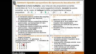 Comment répondre aux questions de lexamen national Partie 1 SVT 2 Bac [upl. by Weinstein]