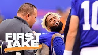 JJ Watt or Odell Beckham Jr Which injury is bigger loss  First Take  ESPN [upl. by Illak987]