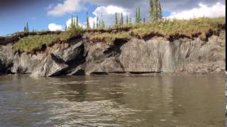 Permafrost Melting Causing River Erosion [upl. by Reffotsirhc]