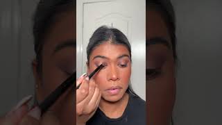 COOL TONED HALO EYE SHADOW ON BROWN SKIN  HUDA BEAUTY ICY NUDE PALETTE eyeshadowtutorial [upl. by Nora]