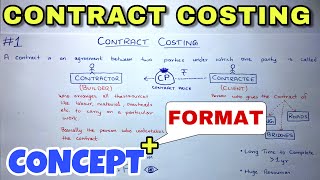 1 Contract Costing  Concept  BCOM  CMA  CA INTER  By Saheb Academy [upl. by Zetta31]