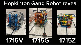 Vex Iq full volume Hopkinton Gang Robot reveal [upl. by Eenttirb]