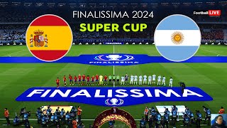 SPAIN vs ARGENTINA  Finalissima 2025  Messi vs Yamal  Full Match  Realistic PES Gameplay [upl. by Ibrahim]