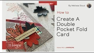 How To Create A Double Pocket Fold Card [upl. by Aeneg330]