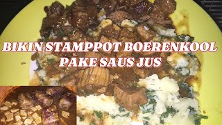 BIKIN STAMPPOT BOERENKOOLHOLLANDSE POT HOMEMADE [upl. by Nepil]