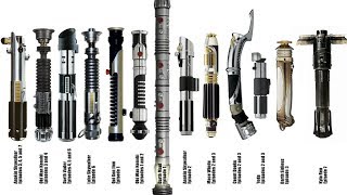 EVERY SINGLE Lightsaber Type in Star Wars [upl. by Oeak]