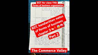 BST ch2 Forms of business organisation part 2👈🏻for class 11th shorts education [upl. by Agretha]