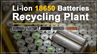 Liion 18650 Batteries Recycling Plant  Sustainable Ewaste Management [upl. by Giorgi]