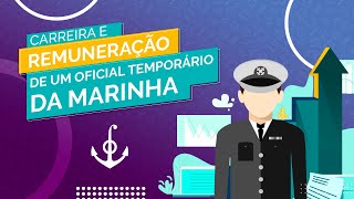 Carreira e remuneração de um oficial temporário da Marinha  Concurso Marinha SMV RM2 [upl. by Ecyrb696]