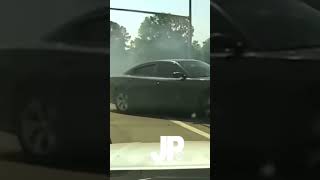 Dodge charger get pitted out the car after hitting an 18 wheeler😳 dodgechargersrt policechase [upl. by Breed]