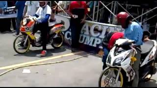 Drag Bike Mio Fino Vs Mio Soul  Fcci Racing Team [upl. by Yraeht]