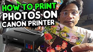 How to print photos on Canon Printer  Easy Photo Print EX  bhentech [upl. by Rehpotsihc853]