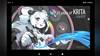 How to setup krita  Android Tablet  Free App [upl. by Tatiania]