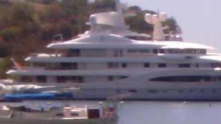 Mexican billionaire Alberto Baillères super yacht mayan queen IV in Grenada port Louis marina [upl. by Ehav]