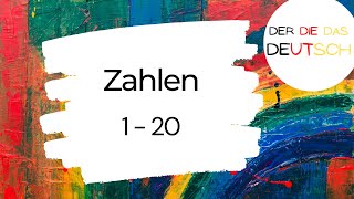 Zahlen von 1 20  Deutsch lernen [upl. by Martita]