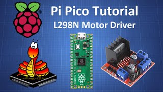 Raspberry Pi Pico Tutorial  L298N Motor Driver Module [upl. by Surtimed]